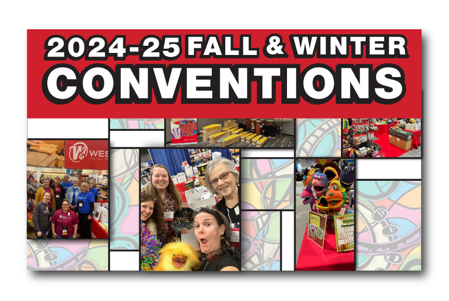 Graphic, a collage of photos from previous conventions with the text 