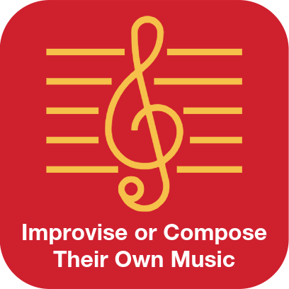 Improvise or compose their own music